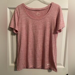 Women’s Nike Dri-fit scoop neck t-shirt-size medium-red-like new